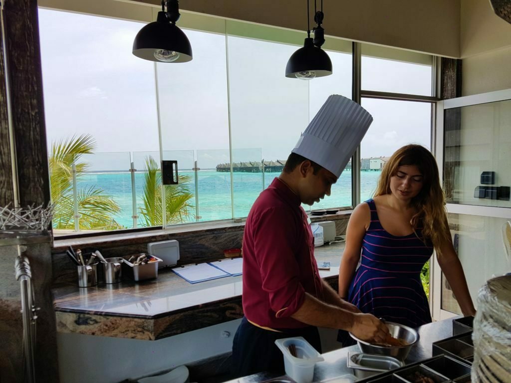 A stay at Jumeirah Vittaveli Resort Maldives - Luxury Review 21 Cooking Indian Maldives