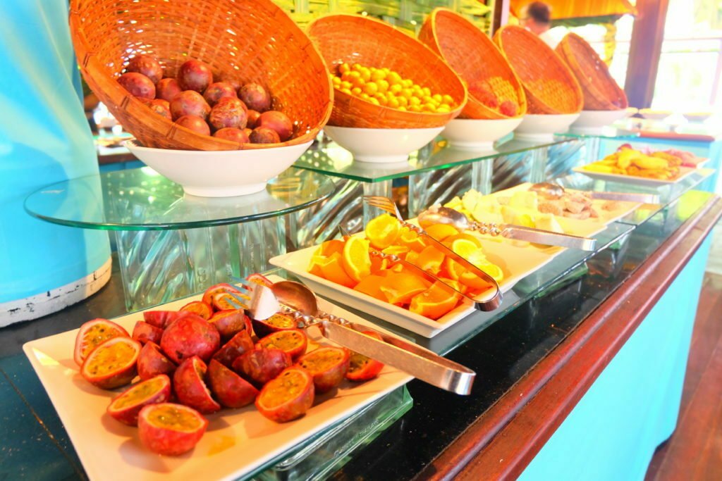 Shangri La Maldives Water Villa Review 18 Maldives fruits breakfast