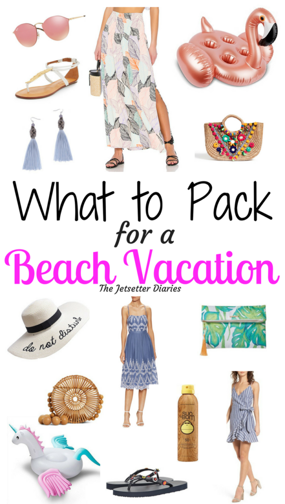 What to pack for a beach vacation