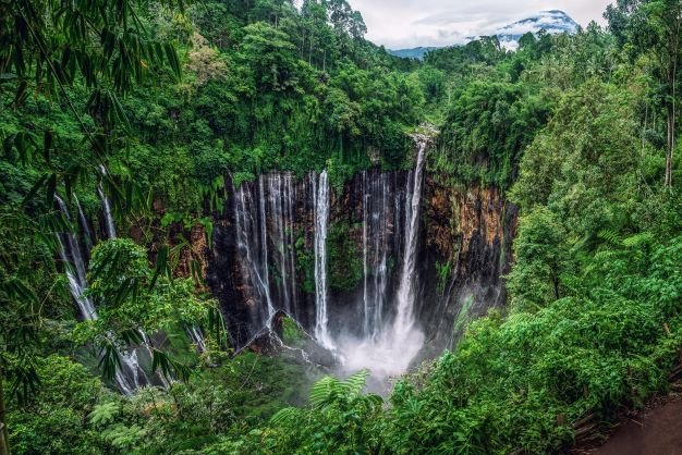 tumpak sewu waterfall indonesia